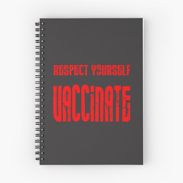 Item preview, Respect yourself, vaccinate quote in red designed and sold by all-quotes.