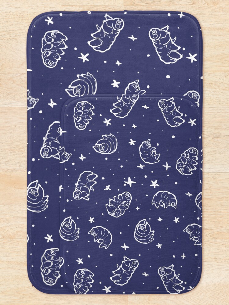 Alternate view of Tardigrades in Space (blue) Bath Mat