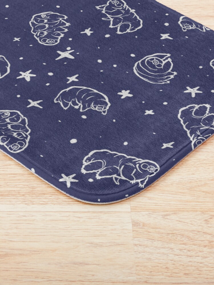 Alternate view of Tardigrades in Space (blue) Bath Mat