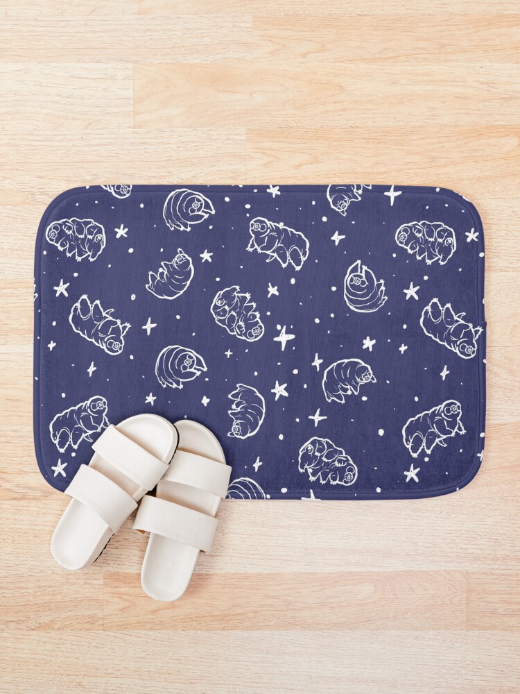 Alternate view of Tardigrades in Space (blue) Bath Mat
