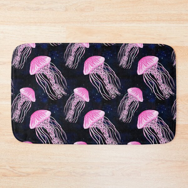 Item preview, Luminescent Pink Jellyfish Pattern designed and sold by Julie Erin Designs.
