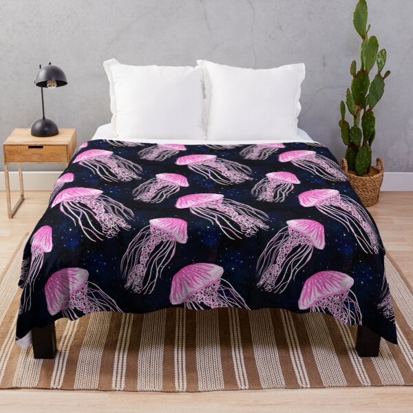 Item preview, Luminescent Pink Jellyfish Pattern designed and sold by Julie Erin Designs.