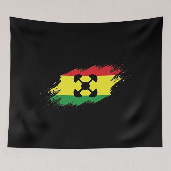 Item preview, Akoma Ntoso Ghana Flag West African Symbol Adinkra design designed and sold by jakehughes2015.
