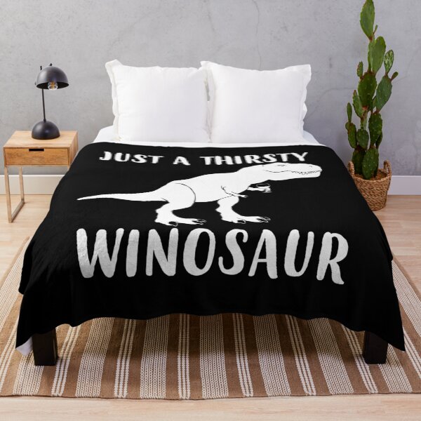 Item preview, Just A Thirsty Winosaur Funny Dinosaur Wine print designed and sold by jakehughes2015.