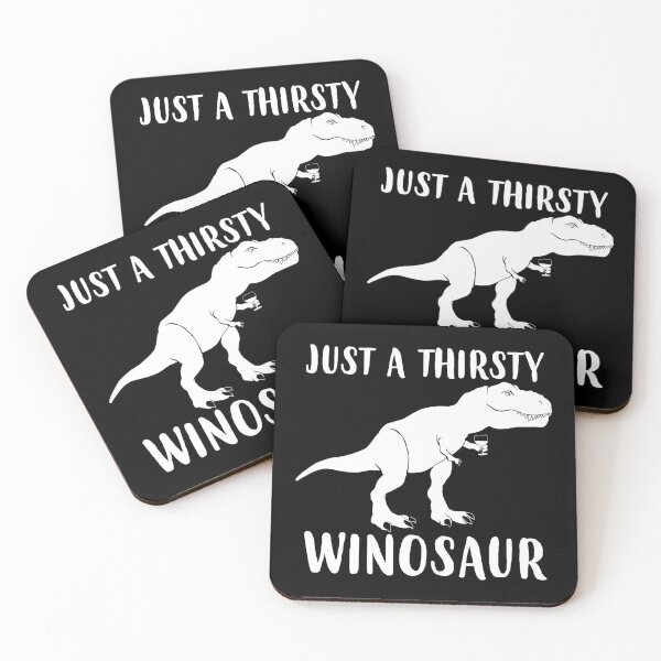 Item preview, Just A Thirsty Winosaur Funny Dinosaur Wine print designed and sold by jakehughes2015.