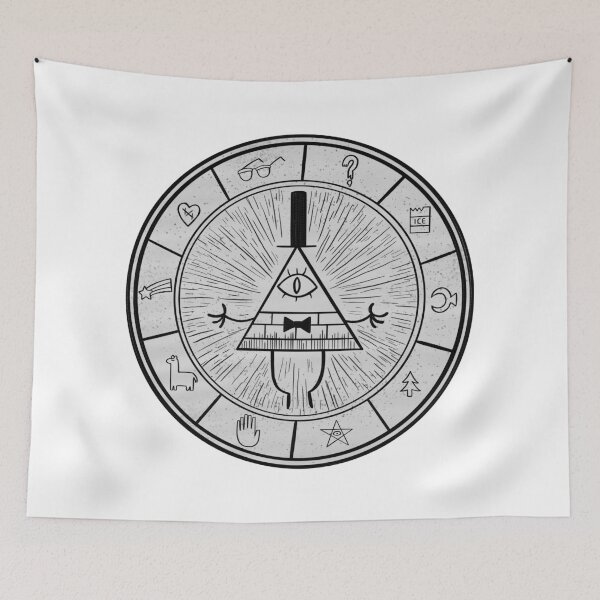 Item preview, gravity falls - zodiac circle (semi-transparent) designed and sold by hungrykate.