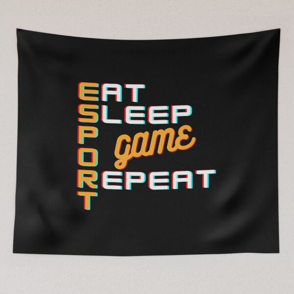 Item preview, Esport Eat Sleep Game Repeat #2 designed and sold by PopReset.