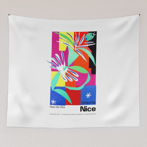 Item preview, 1965 Matisse Nice France Cote d'Azur Travel Poster designed and sold by retrographics.
