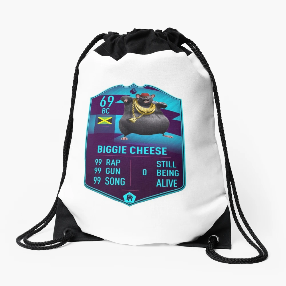 BIGGIE CHEESE Drawstring Bag for Sale by JoeDaEskimo