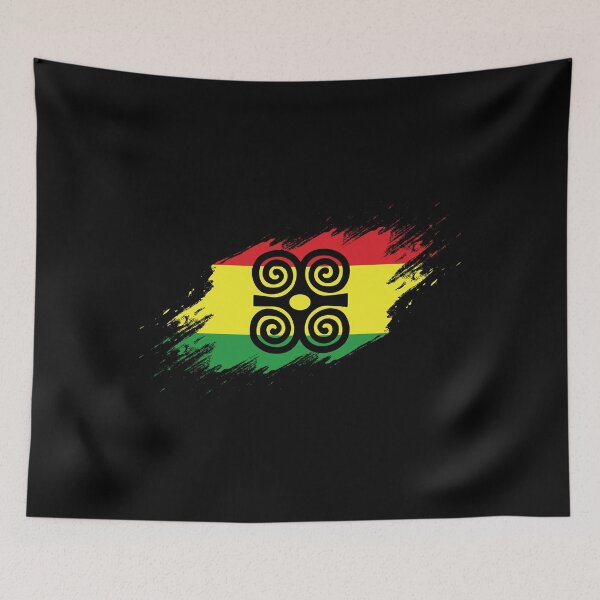 Item preview, Ghana Flag West African Symbol Dwennimen Adinkra print designed and sold by jakehughes2015.