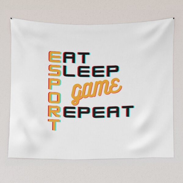 Item preview, Esport Eat Sleep Game Repeat #3 designed and sold by PopReset.
