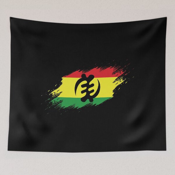 Item preview, West African Flag Ghana Symbol Gye Nyame Adinkra design designed and sold by jakehughes2015.