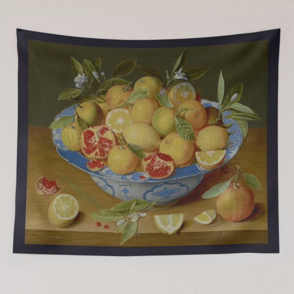 Item preview, Still Life with Lemons, Oranges, and a Pomegranate by Jacob van Hulsdonck, Flemish,  1620–1640 designed and sold by Shapes-Mania.