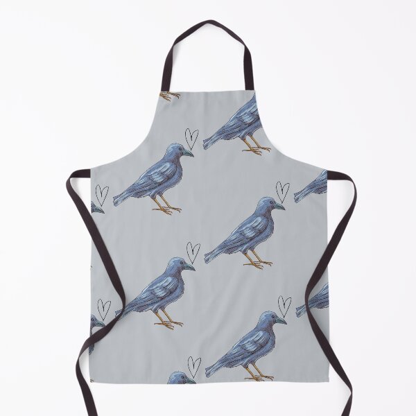 Item preview, love crow black bird with heart designed and sold by TheWaterBirds.