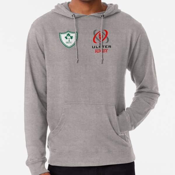 Bage IRFU-ULSTER White T shirts Lightweight Hoodie