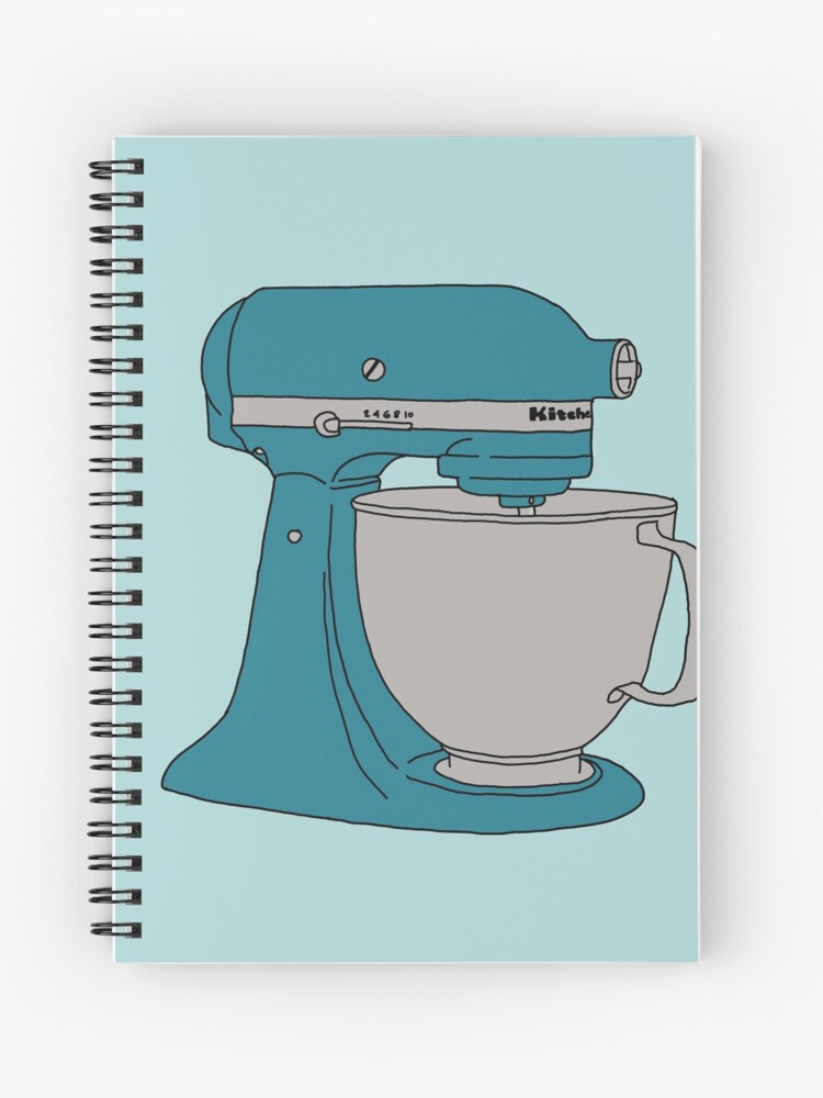 Kitchenaid Stand Mixer - Blue Spiral Notebook for Sale by