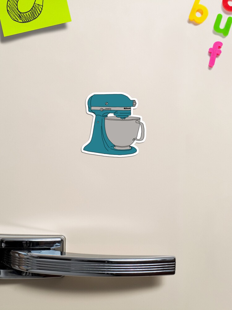 Kitchen Aid Mixer Pastel Blue Sticker for Sale by digidrawdude