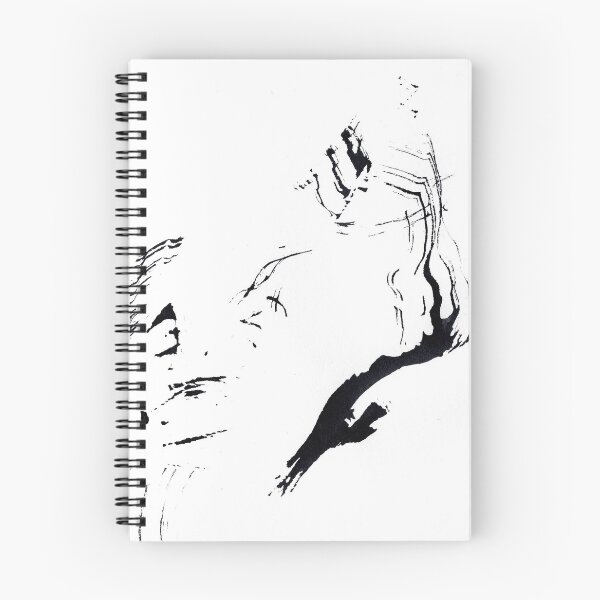 Item preview, ink explorations (018) - abstract black ink painting designed and sold by expl-rations.