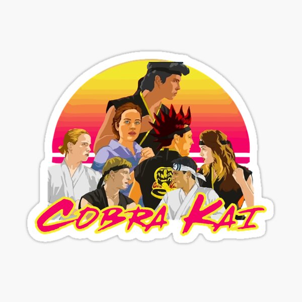 Cobra Kai All Squad - Retrowave Sticker
