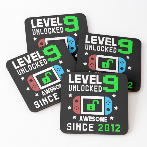 Item preview, Level 9 Unlocked Birthday Awesome Since 2012 designed and sold by binly123.