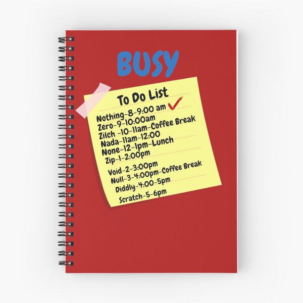 Item preview, Busy Doing Nothing To Do List designed and sold by Freestylist.