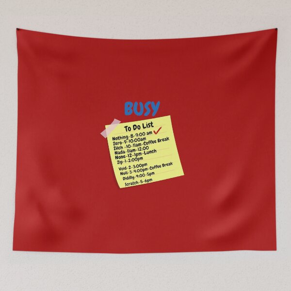 Item preview, Busy Doing Nothing To Do List designed and sold by Freestylist.