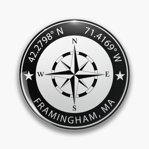 Item preview, Framingham, Massachusetts Geographical Coordinates designed and sold by TeeOhGraphics.