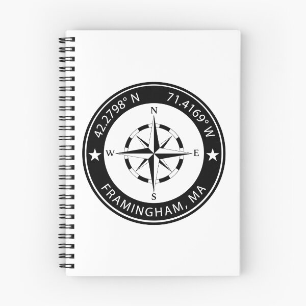 Item preview, Framingham, Massachusetts Geographical Coordinates designed and sold by TeeOhGraphics.