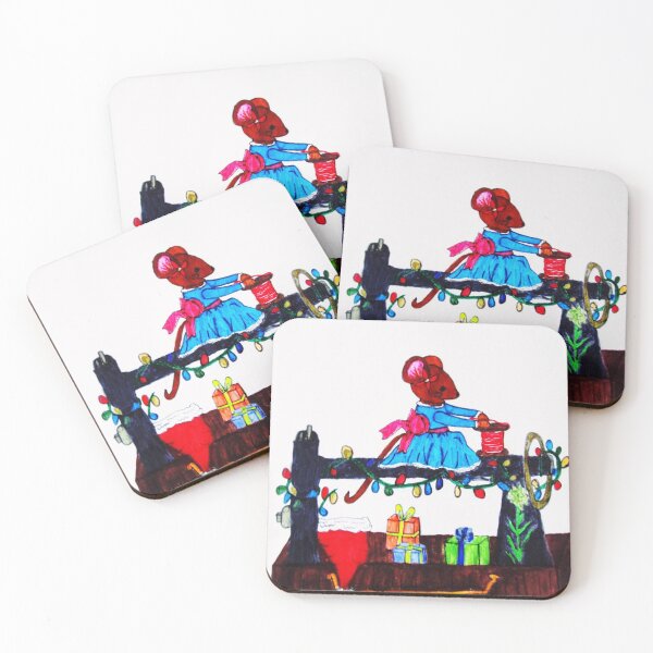 Item preview, MYRTLE MOUSE MAKES A SANTA HAT designed and sold by JoAnnHayden.