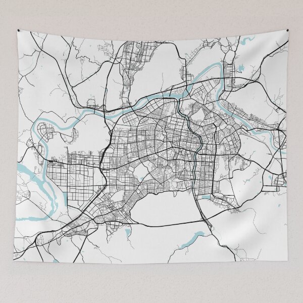 Item preview, Daegu City Map of South Korea - Circle designed and sold by deMAP.