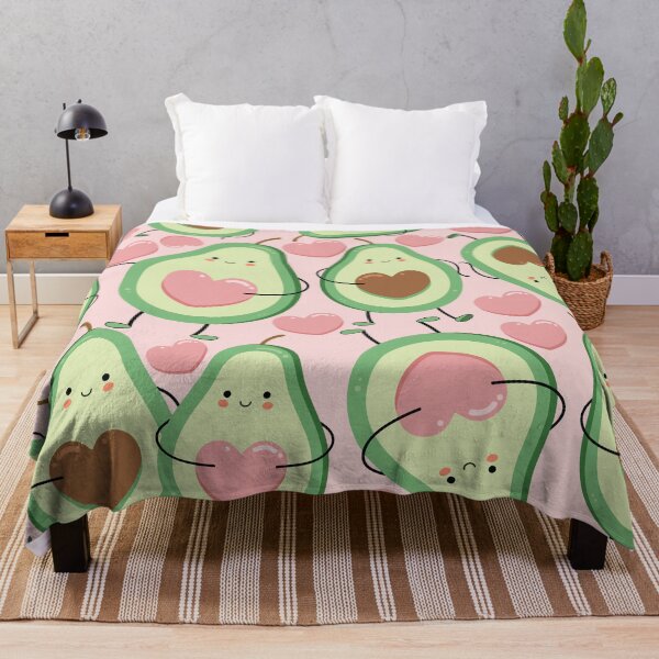 Item preview, Avocado Lovers with Pink Hearts designed and sold by CaliCountryLife.