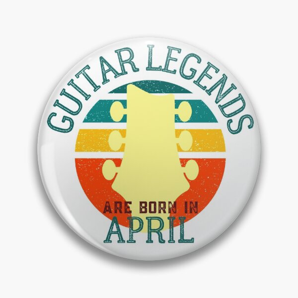 Item preview, Guitar Legends Are Born In April designed and sold by 12BarTees.