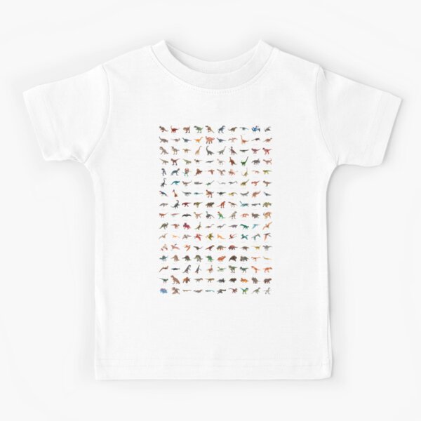 Dinosaur Poster (with names) Kids T-Shirt