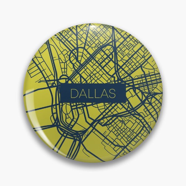 Item preview, Dallas Street Map Blue and Yellow designed and sold by HelloGentry.