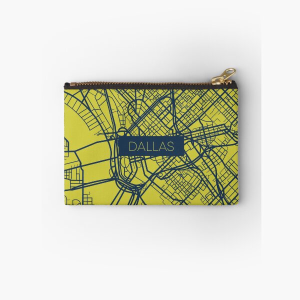 Item preview, Dallas Street Map Blue and Yellow designed and sold by HelloGentry.