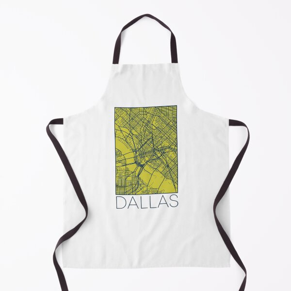 Item preview, Dallas Street Map Blue and Yellow designed and sold by HelloGentry.