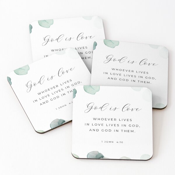 Item preview, God Is Love 1 John 4:15 Bible Verse designed and sold by KAMdesignhaus.