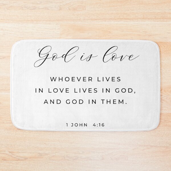 Item preview, God Is Love 1 John 4:15 Bible Verse designed and sold by KAMdesignhaus.