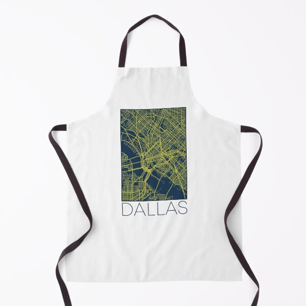 Item preview, Dallas Street Map Yellow and Blue designed and sold by HelloGentry.