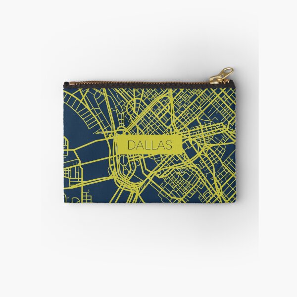 Item preview, Dallas Street Map Yellow and Blue designed and sold by HelloGentry.