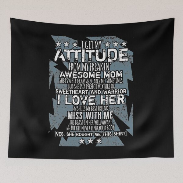 Item preview, I Get My Attitude From My Freaking Mom  designed and sold by PowersLula.