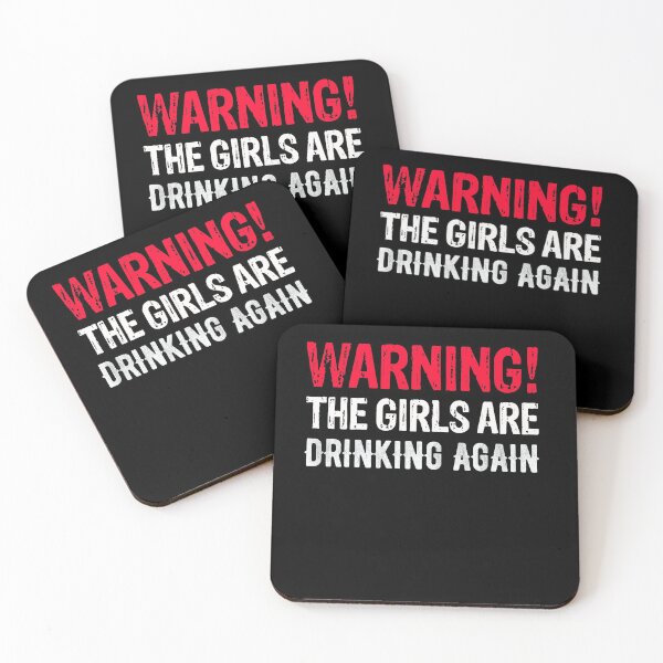 Item preview, Warning The Girls Are Drinking Again , Funny Friend Wine Lover Gifts designed and sold by masterbones.