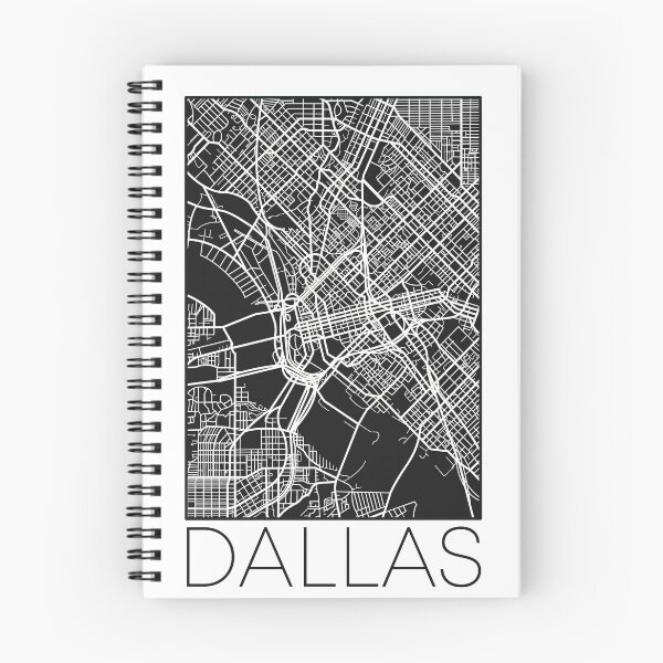 Item preview, Dallas Street Map White and Black designed and sold by HelloGentry.