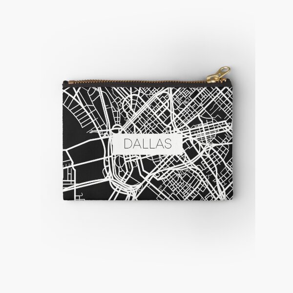 Item preview, Dallas Street Map White and Black designed and sold by HelloGentry.