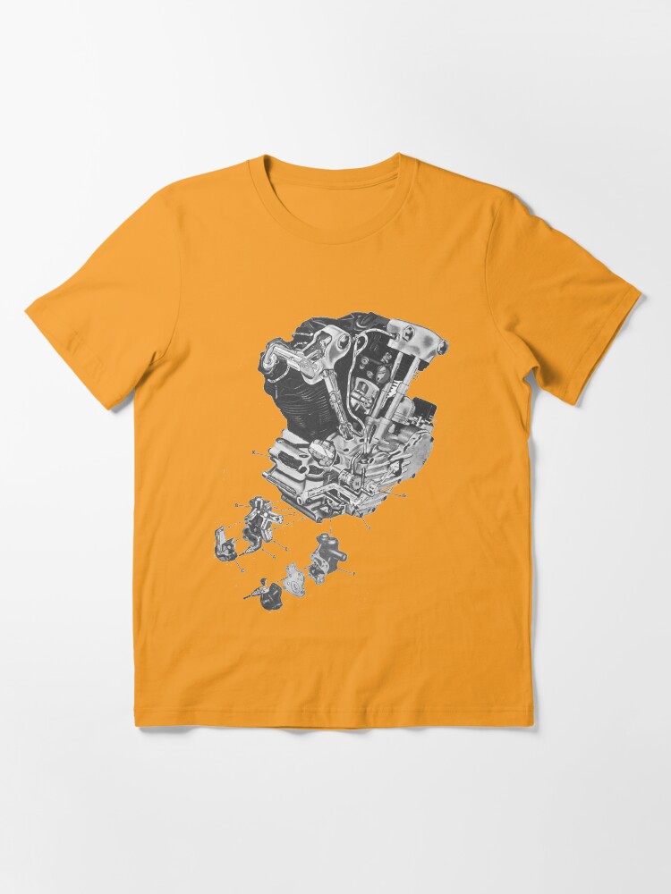 Alternate view of (replica) Harley Davidson Knucklehead engine...T-shirt etc... Essential T-Shirt
