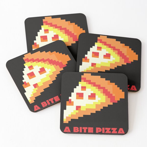 Item preview, Pizza is my valentine 8 bit A bite of pizza designed and sold by KeepItSimple089.