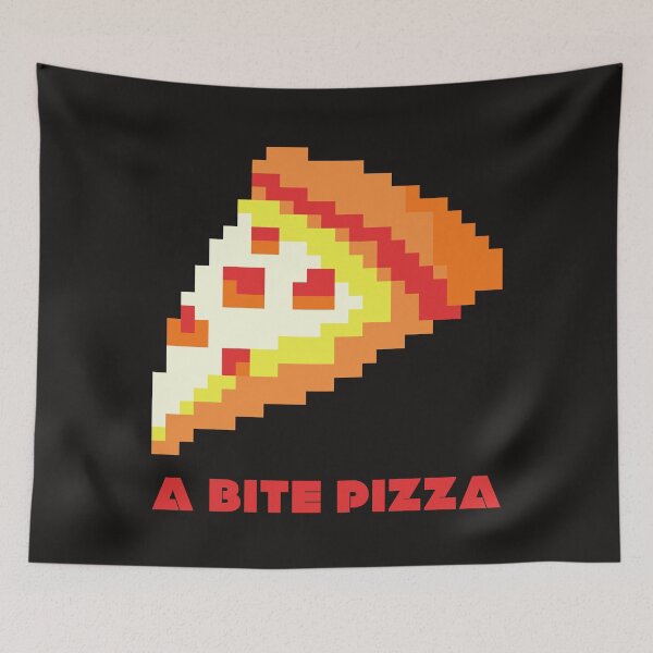 Item preview, Pizza is my valentine 8 bit A bite of pizza designed and sold by KeepItSimple089.