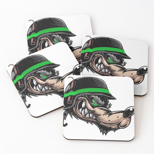 Item preview, Diseño de dibujos animados de lobo astuto designed and sold by AddictDesigner.