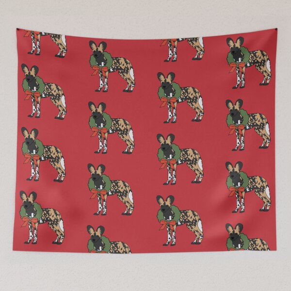 Item preview, Christmas African Painted Dog designed and sold by taylorrowan.