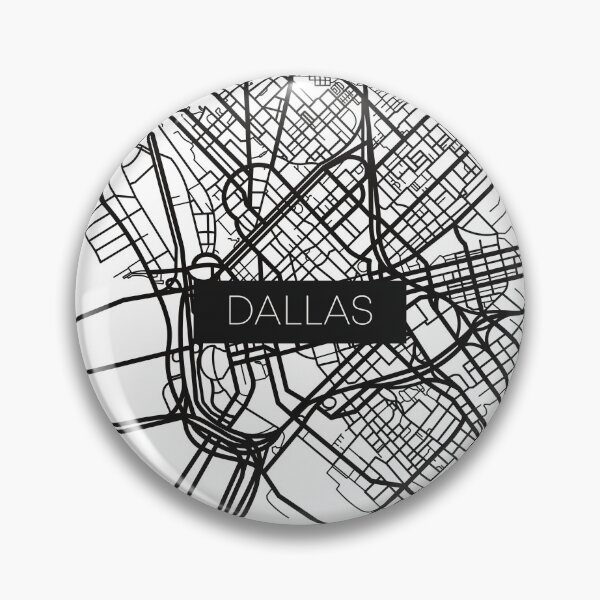 Artikelvorschau, Dallas Street Map Black and White Transparent entworfen und verkauft von HelloGentry.